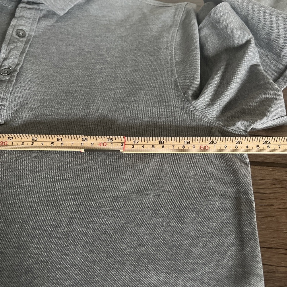 Polo Ralph Lauren Mens Gray Slim Fit Long Sleeve Polo Shirt Preppy Classic - Picture 6 of 7